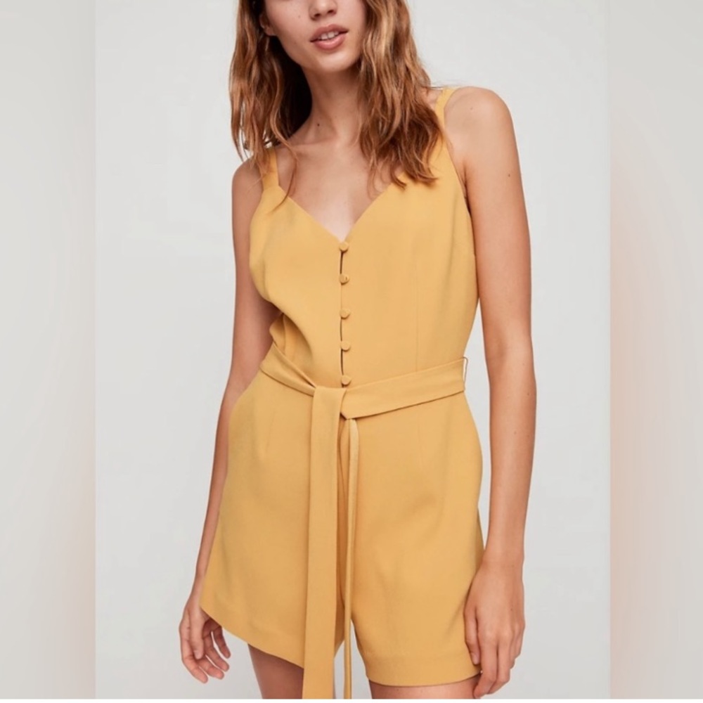 Aritiza Little Moon Petunia Romper Marigold Size 10